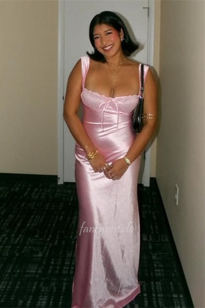 Classy Sweetheart Lace Empire-Waist Maxi Prom Dress