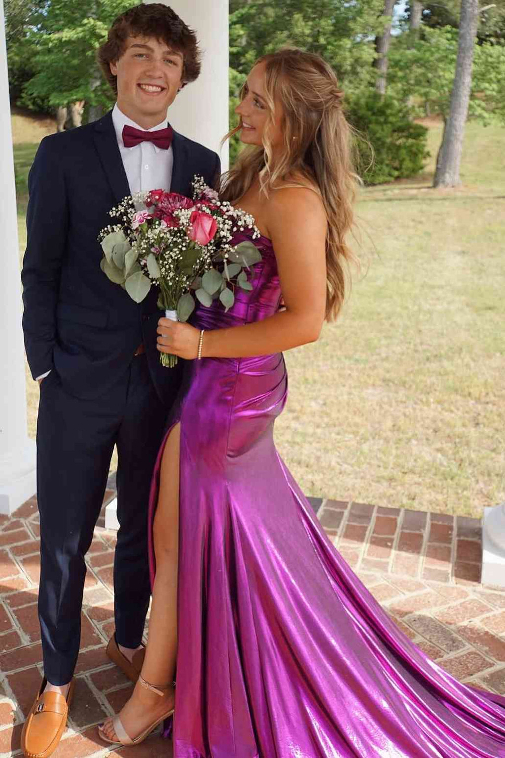 mermaid prom dresses with leg slits Sweetheart Sleeveless Mermaid Party Prom Dress With Leg Slit – FancyVestido