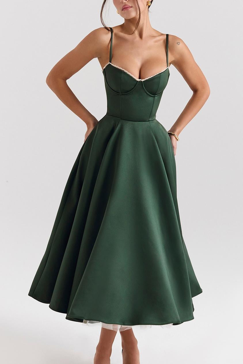 Straps Sweetheart Corset A-Line Formal Dress