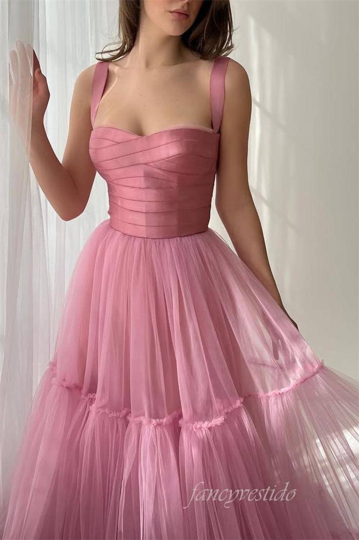 Off the Shoulder Corset A-Line Tulle Prom Dress