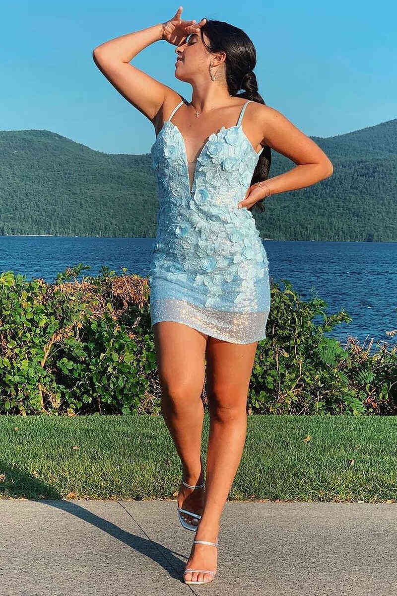 light blue tight short dress This homecoming features hater neckline and sequins Aleda Sheer Lace Detail Type:Maxi Dresses it captures the light Color:Mauve (MistyRose)