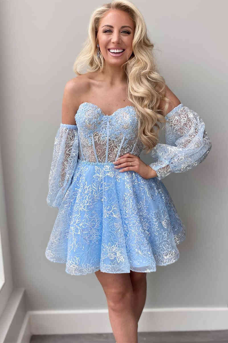 short blue lace prom dress Short Royal Blue Lace Prom Dresses, Short Royal Blue Lace Graduation H   jbydress