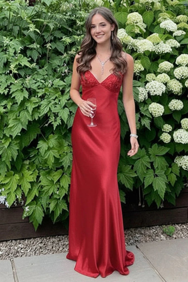 Elegant Straps Blue Beaded Applique Sheath Maxi Dress
