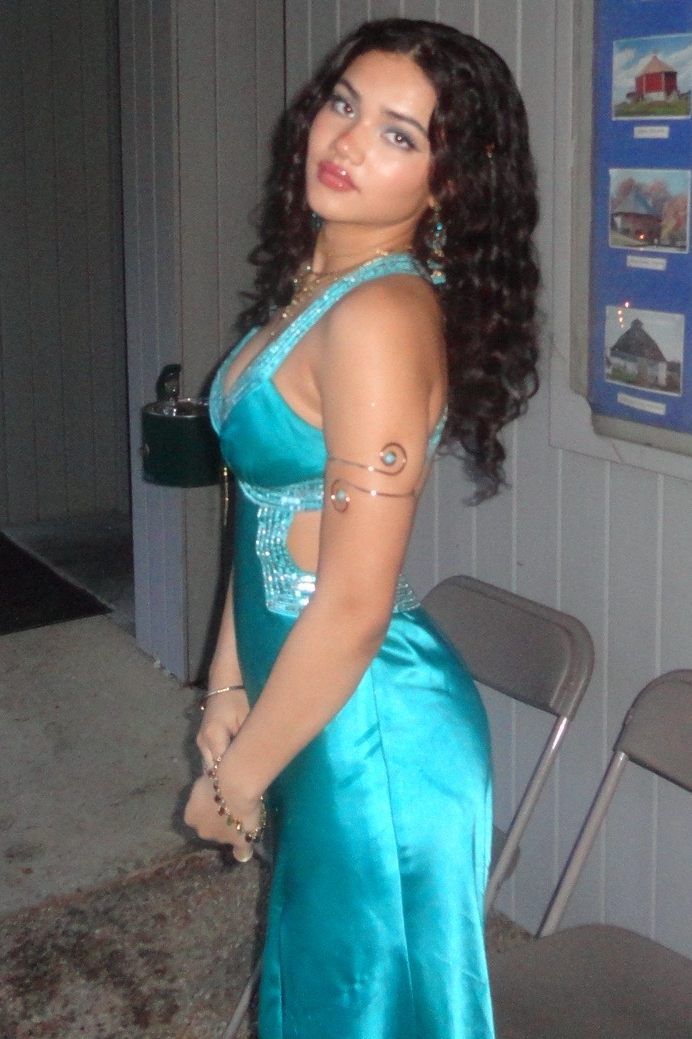 Deep V-Neck Sleeveless Beaded Empire Satin Split Prom Party Dress