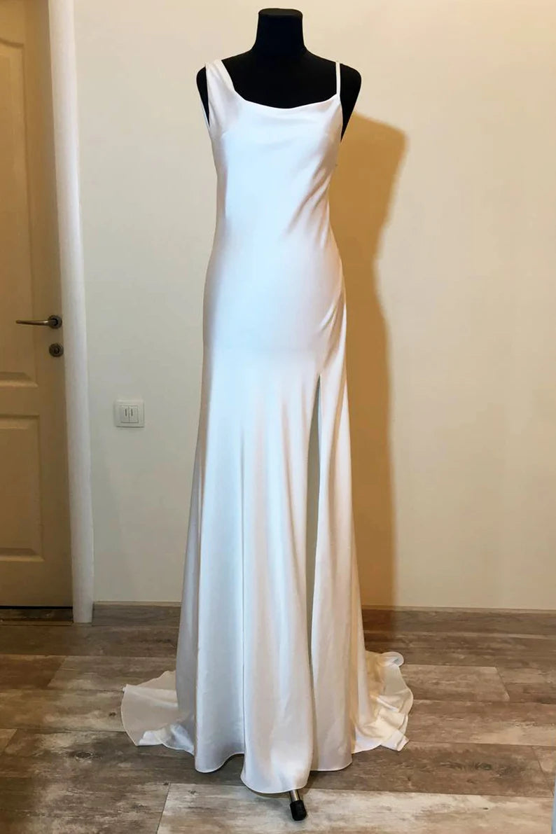 short sleeve dress a line Theia Janice Draped Asymmetric Dress main image 1
