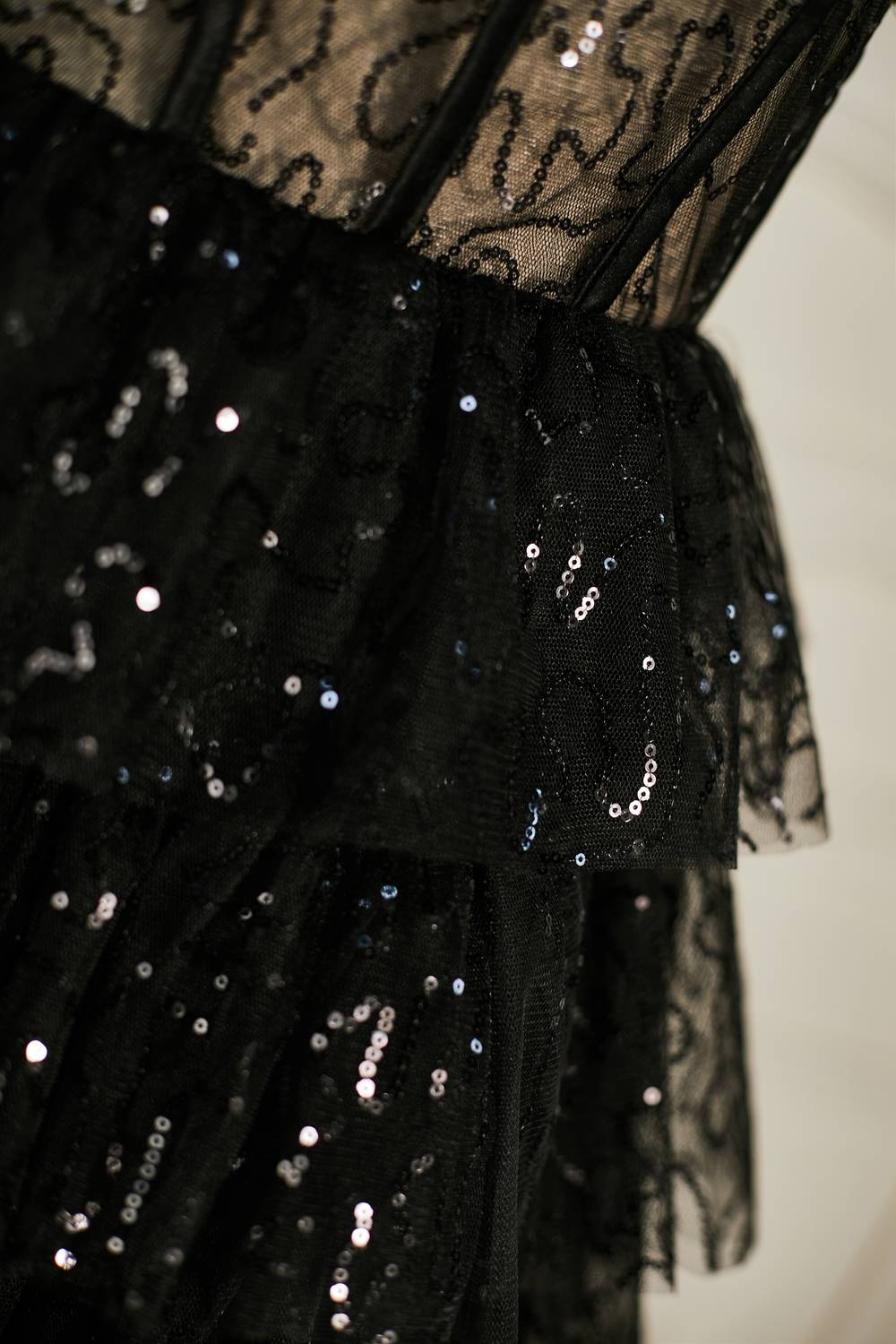 Black Sequins Waist Cut Club Dress Cute Black Homecoming Dress Y329