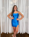 Weitese Prom Dress Store Stylish Bodycon Spaghetti Straps Fuchsia Short Homecoming Dress with Beaded Formal Women's Dresses