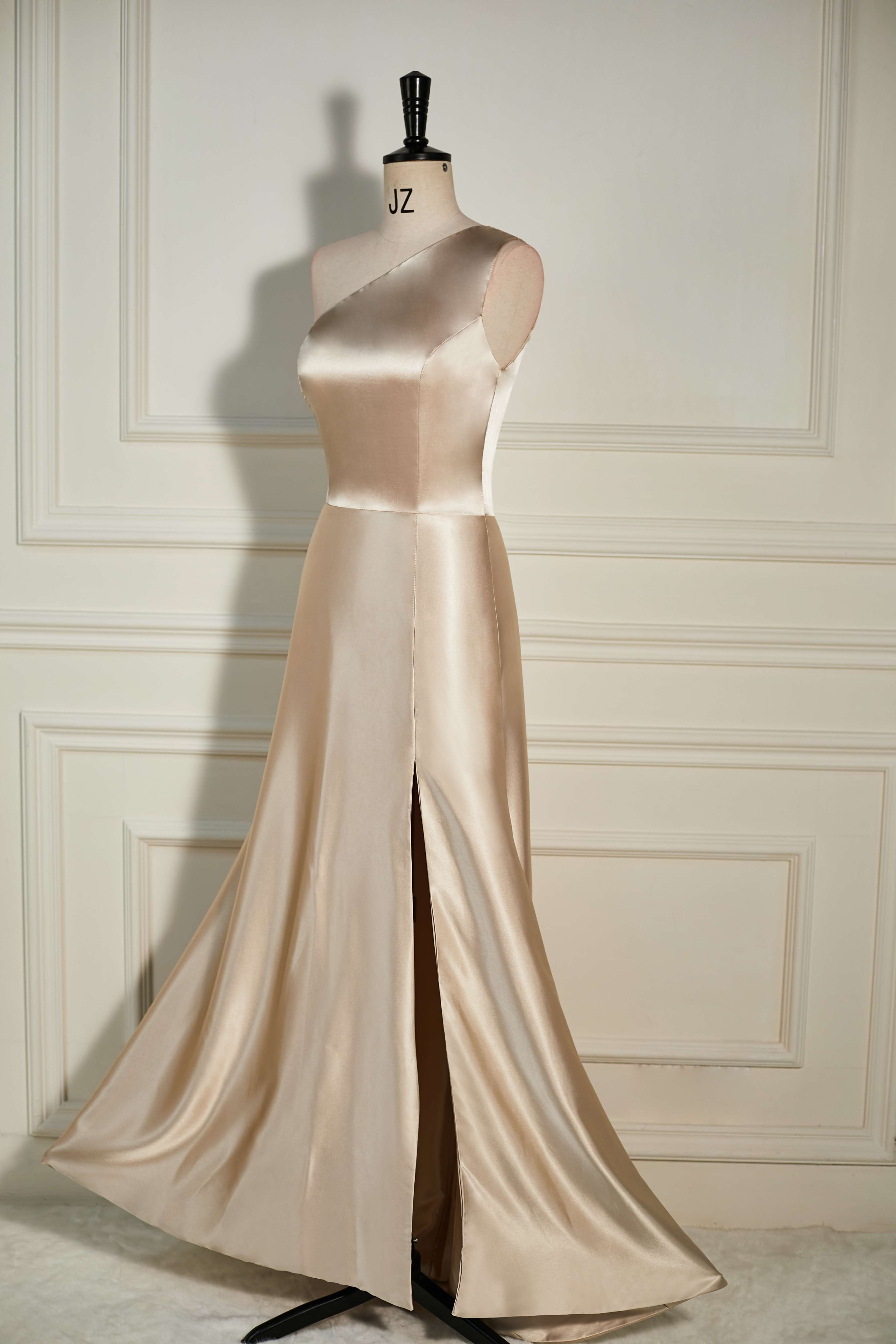 【PORTERNA】Dael satin long one piece One Shoulder Satin Dress La Divine 7454 – Sparkly Gowns