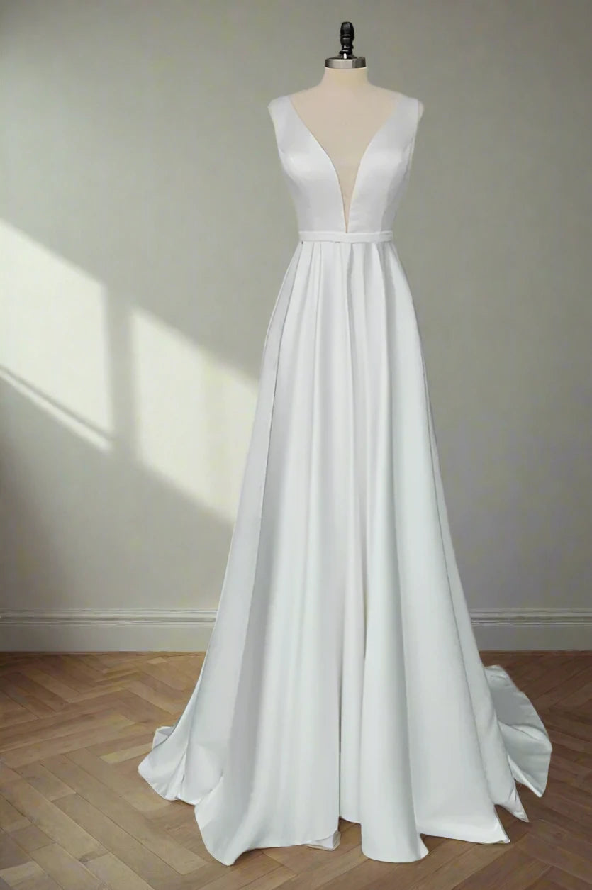 princess polly baby blue dress Grey Satin Open Back Prom Dress with High Slit  BS002  Viniodress