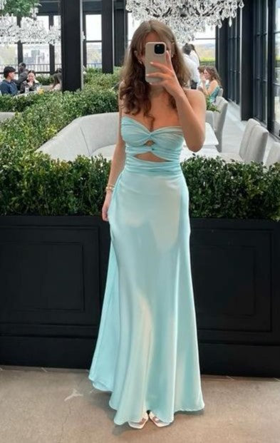 Chic Strapless Twist Knot Sheath Long Maxi Prom Dress FancyVestido Chic Strapless Twist Knot Sheath Long Maxi Prom Dress FancyVestido