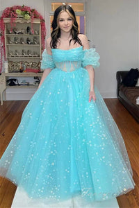 Pink Strapless A-Line Long Prom Dress with Detachable sleeves