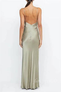 Straps V-Neck Yellow Party Maxi Dress