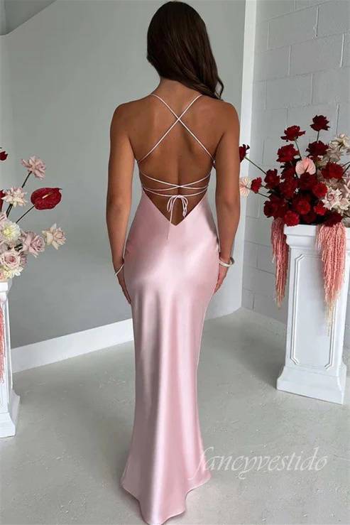 Sexy Sheath Mermaid Party Dress with Lace-Up Back