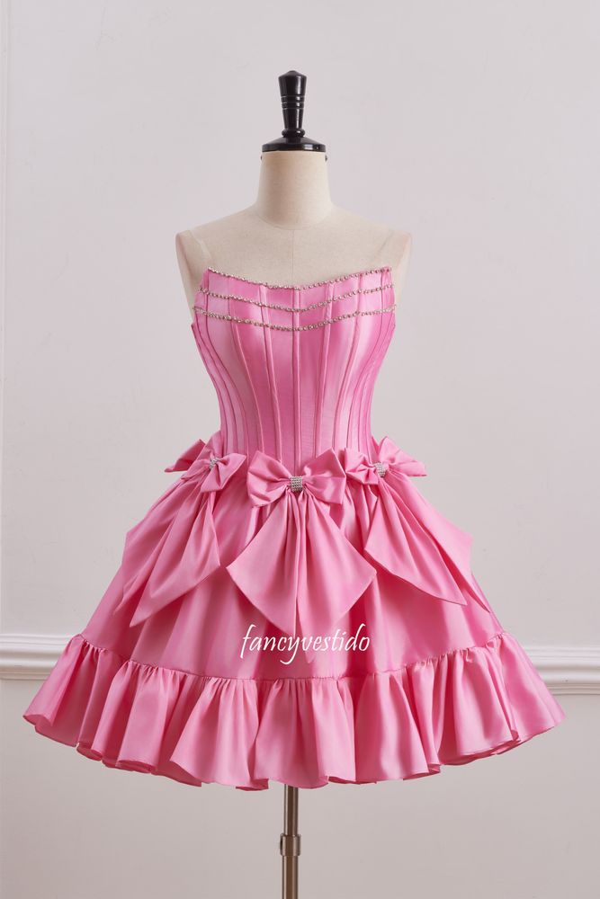 Strapless Beaded Boned A-Line Homecoming Dress with Belt