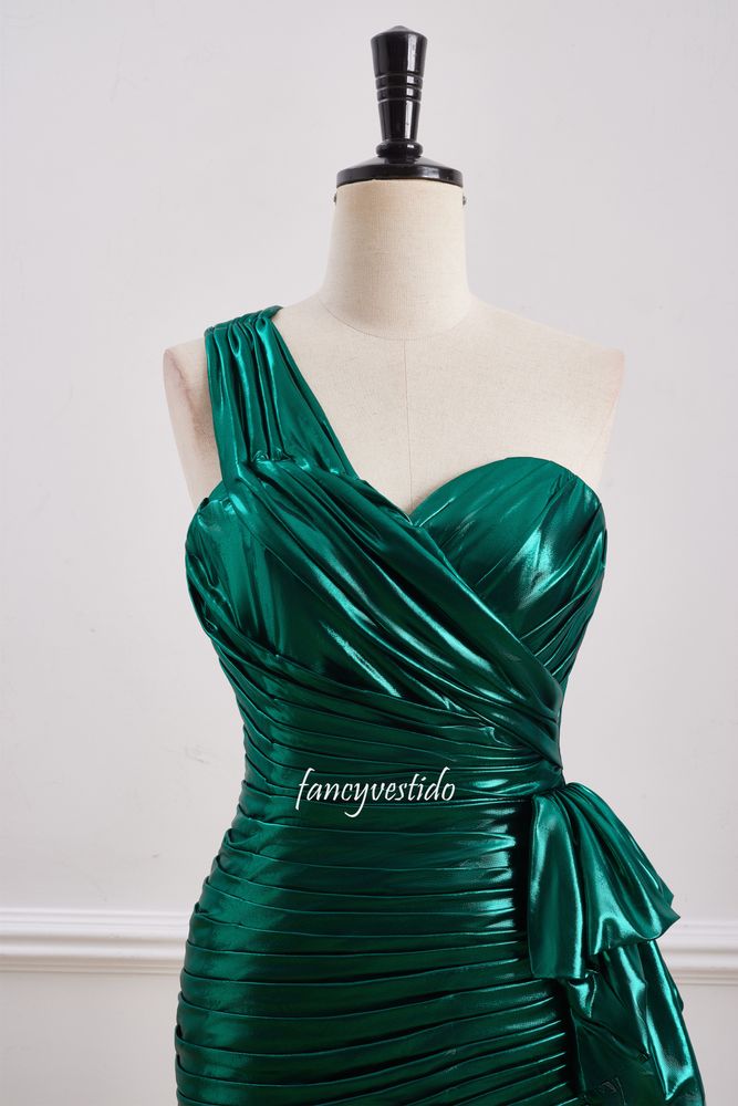 One Shoulder Pleated Bodycon Homecoming Dress with Belt