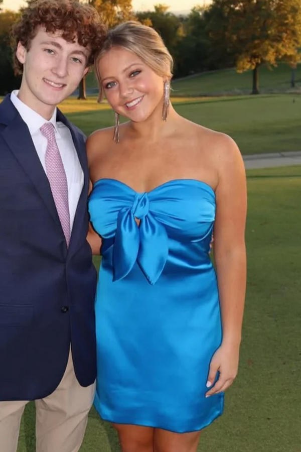 Sweetheart Keyhole Tight Short Homecoming Dress