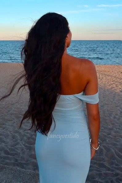 Off the Shoulder Sweetheart Ruched Mermaid Prom Dress