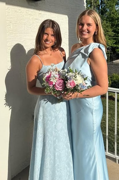 Floral Chiffon Boat Sleeveless Long A-Line Party Prom Dress