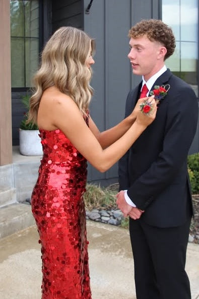 Glitter Sheath Strapless Empire Strapless Floor-Length Party Prom Dress