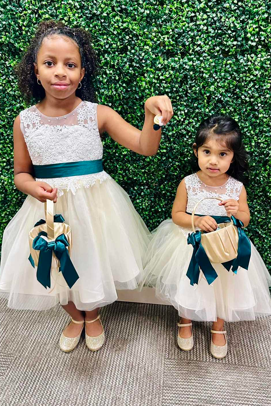 Lace And Tulle A-Line Sleeveless Flower Girl Dress