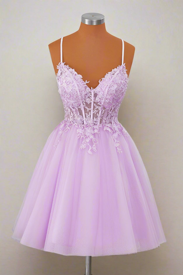 Lavender_Short_Party_Dress_Front_Full_Shot