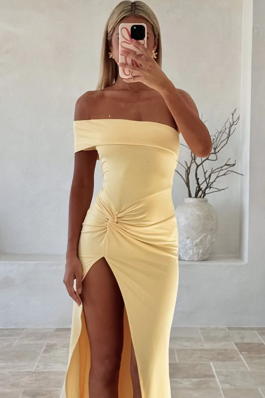 Casual Satin Fitted One Shoulder Ruched Empire Party Prom Dress