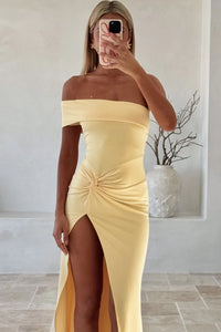 Casual Satin Fitted One Shoulder Ruched Empire Party Prom Dress