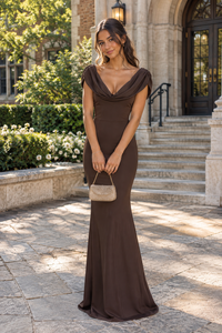 Mermaid Satin Fitted V-Neck Straps Backless  Maxi Party Evening Dress