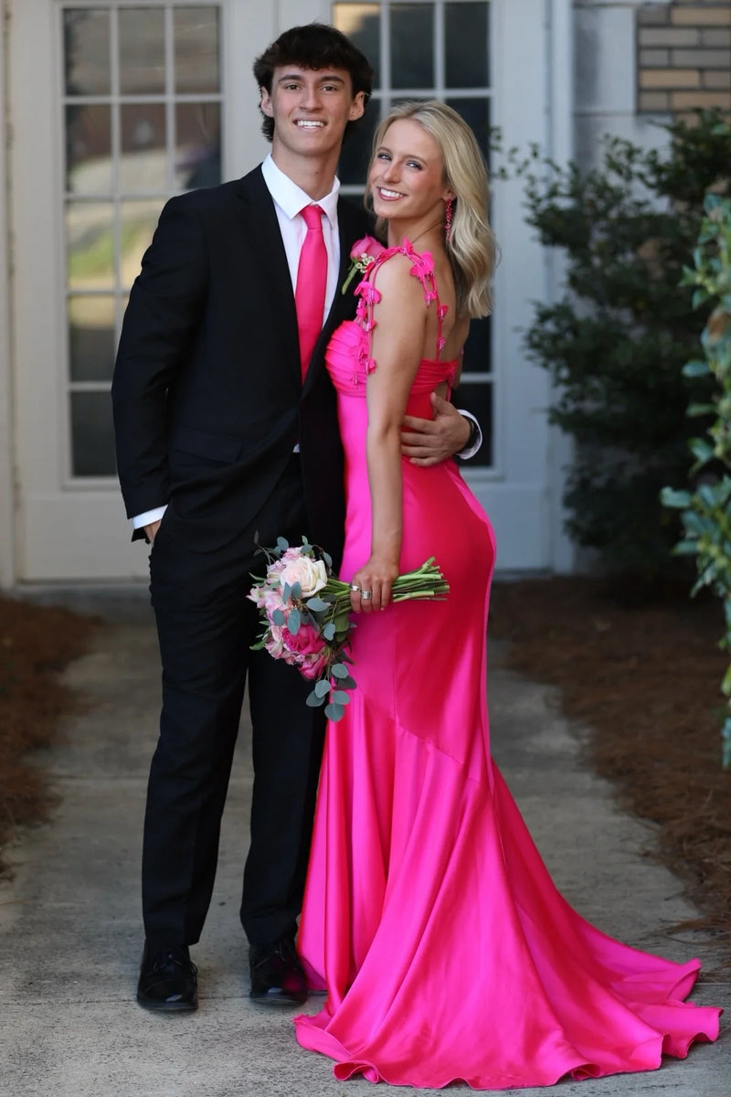 Modest Satin Mermaid Sweetheart Sleeveless Party Prom Dress