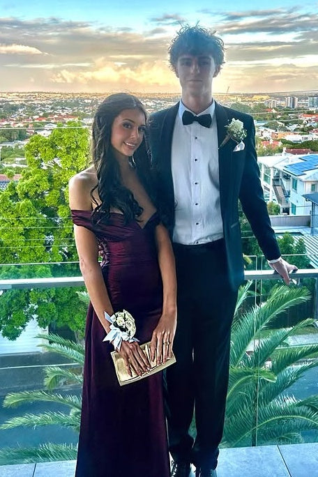 Off-Shoulder Sleeveless Satin Fitted Empire Party Prom Dress 