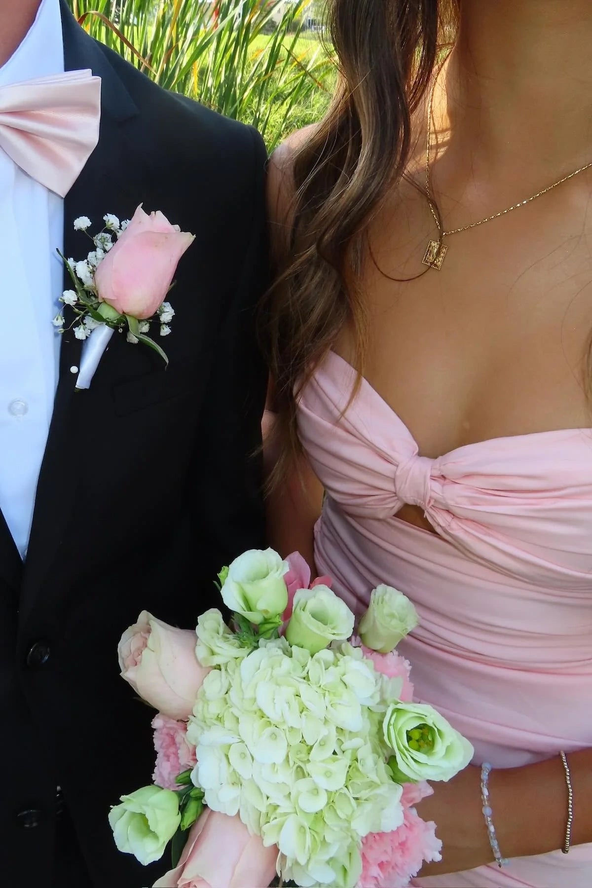 Pink Sweetheart Strapless Fitted Ruched Satin Homecoming Dress