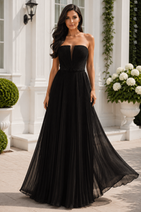 Pleated Chiffon A-Line Beaded Empire Mother Of The Bride Dress