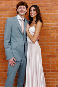 Pretty Satin A-Line Sweetheart Empire Pleated Long Party Prom Dress