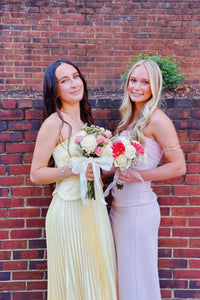 Pretty Satin A-Line Sweetheart Empire Pleated Long Party Prom Dress