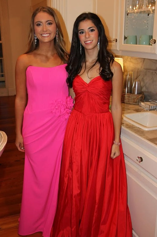 Satin Bateau Strapless Mermaid Floral Party Prom Dress With Train