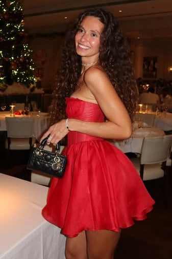 Sexy Sweetheart Strapless A-Line Tulle Mini Homecoming Dress