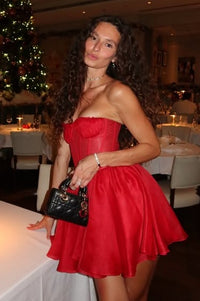 Sexy Sweetheart Strapless A-Line Tulle Mini Homecoming Dress