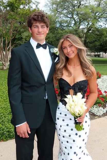 Sexy Sweetheart Strapless Mermaid Empire Lace And Satin Party Prom Dress 