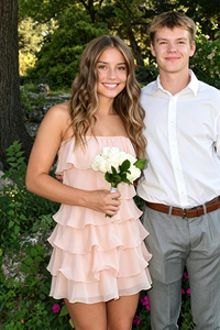 Sheath Strapless Chiffon Tiered Short Party Homecoming Dress