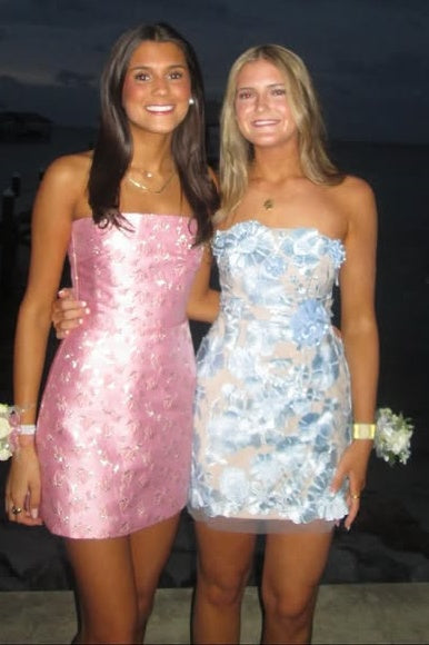 Sheer Tulle 3D Floral Appliques Strapless Mini Homecoming Party Dress
