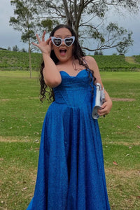 Simple A-Line Empire Sleeveless Sweetheart Party Prom Dress