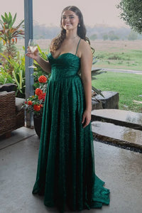 Simple A-Line Empire Sleeveless Sweetheart Party Prom Dress