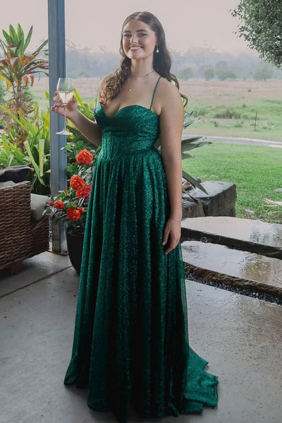 Simple A-Line Empire Sleeveless Sweetheart Party Prom Dress