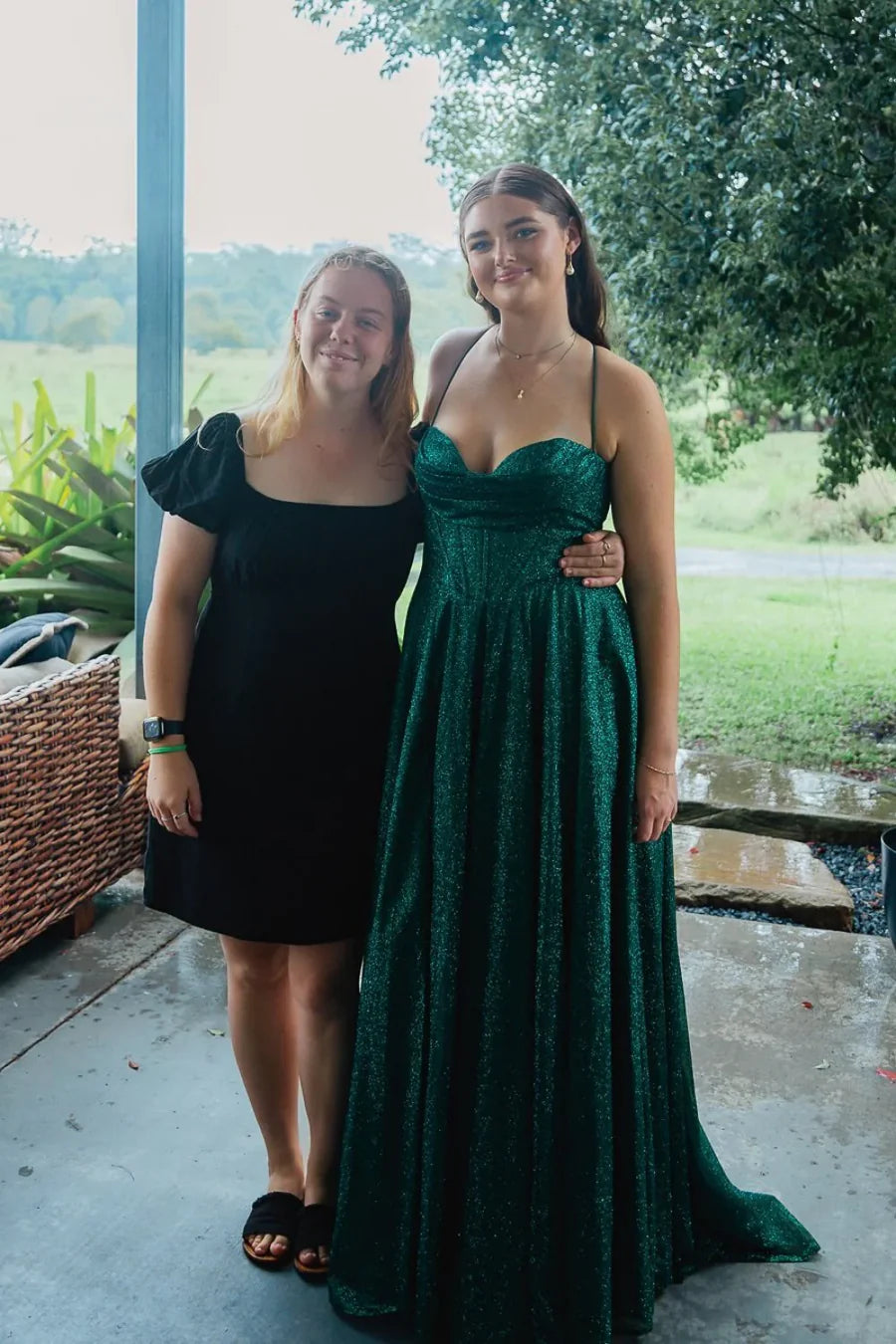 Simple A-Line Empire Sleeveless Sweetheart Party Prom Dress