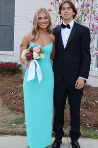 Spaghetti Straps Fitted Empire Casual Satin Party Prom Dress