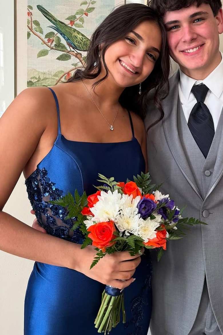 Square Sleeveless Satin Mermaid Lace Appliques Party Prom Dress