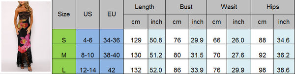 Strapless Empire Bodycon Two Tone Floral Appliques Party Evening Dress