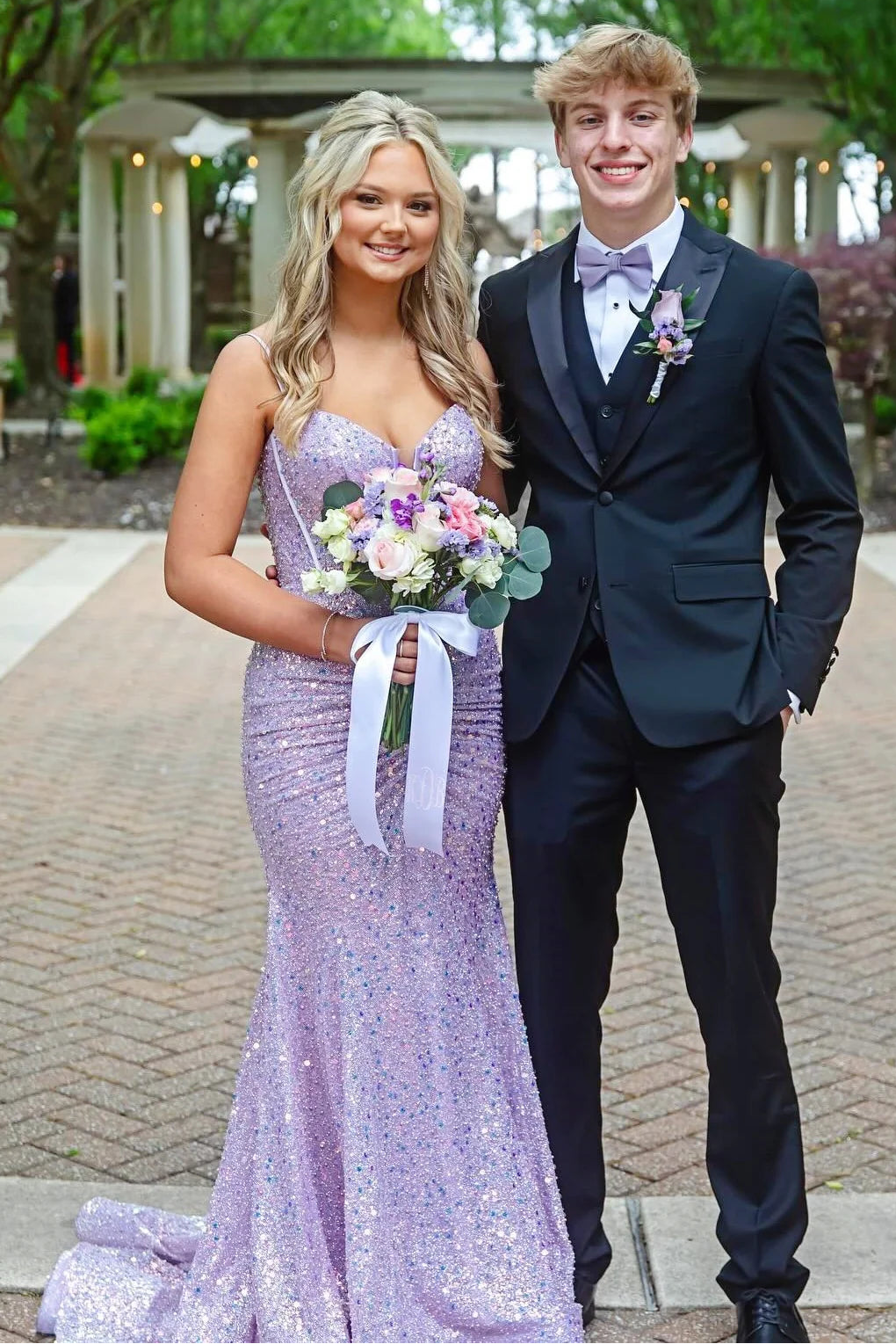 Sweetheart Sleeveless Empire Sequin Mermaid Party Prom Dress