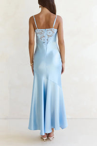 Sweetheart Sleeveless Lace And Satin A-Line Party Prom Dress