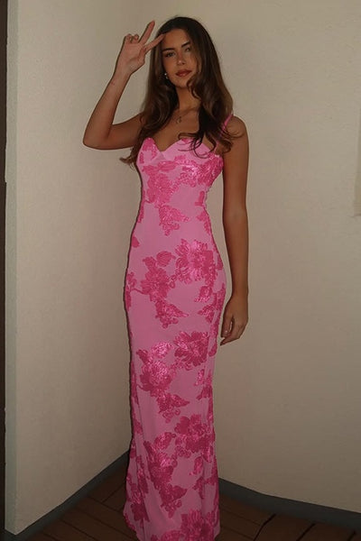 Sweetheart Spaghetti Straps Bodycon Party Evening Dress